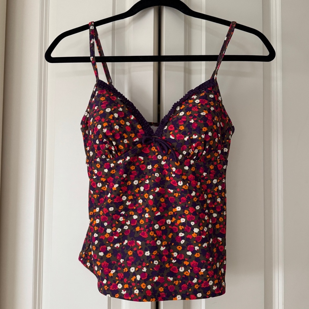 Boden Tankini Bathing Suit Top Floral Womens Size US 6